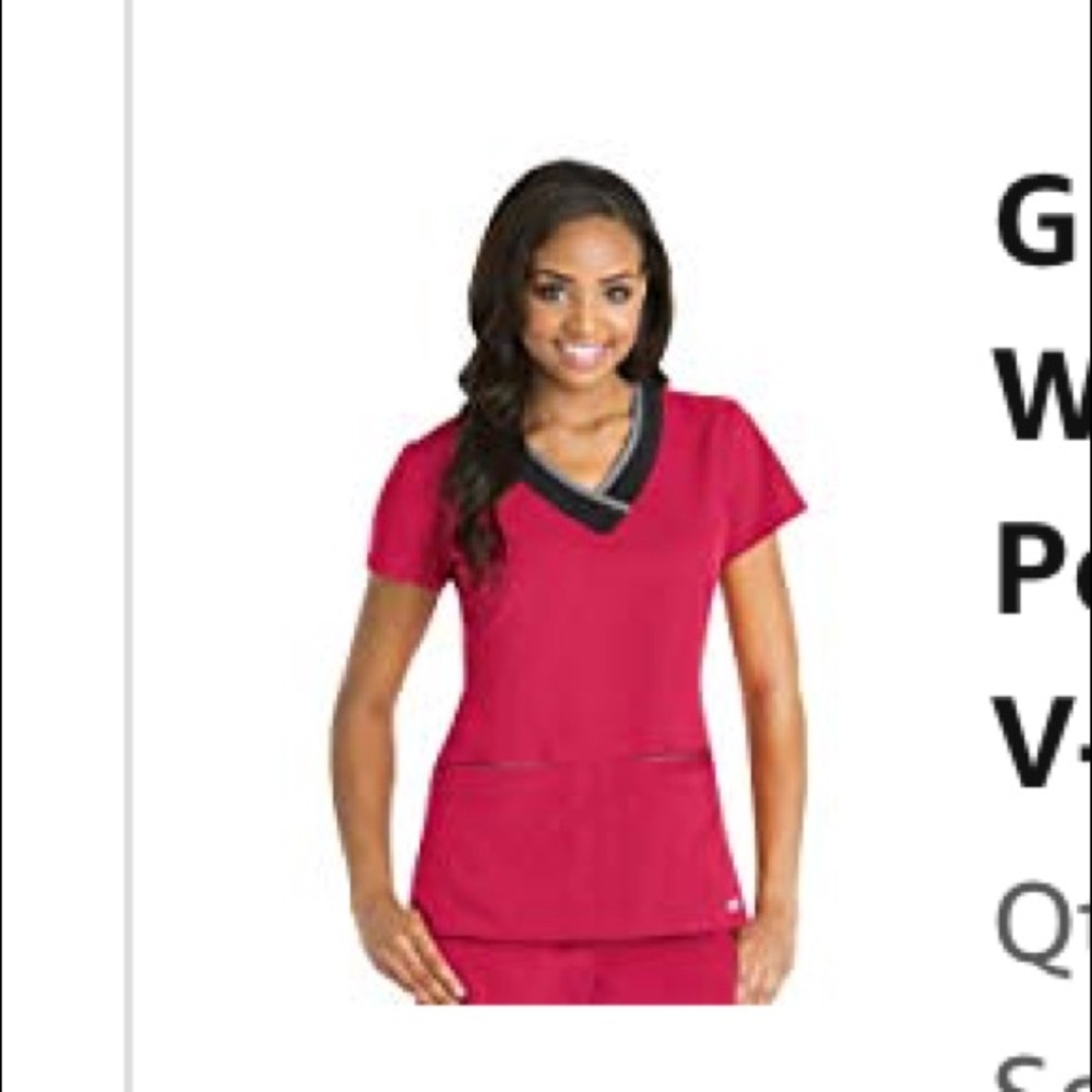 Greys anatomy junior v neck 2 pocket